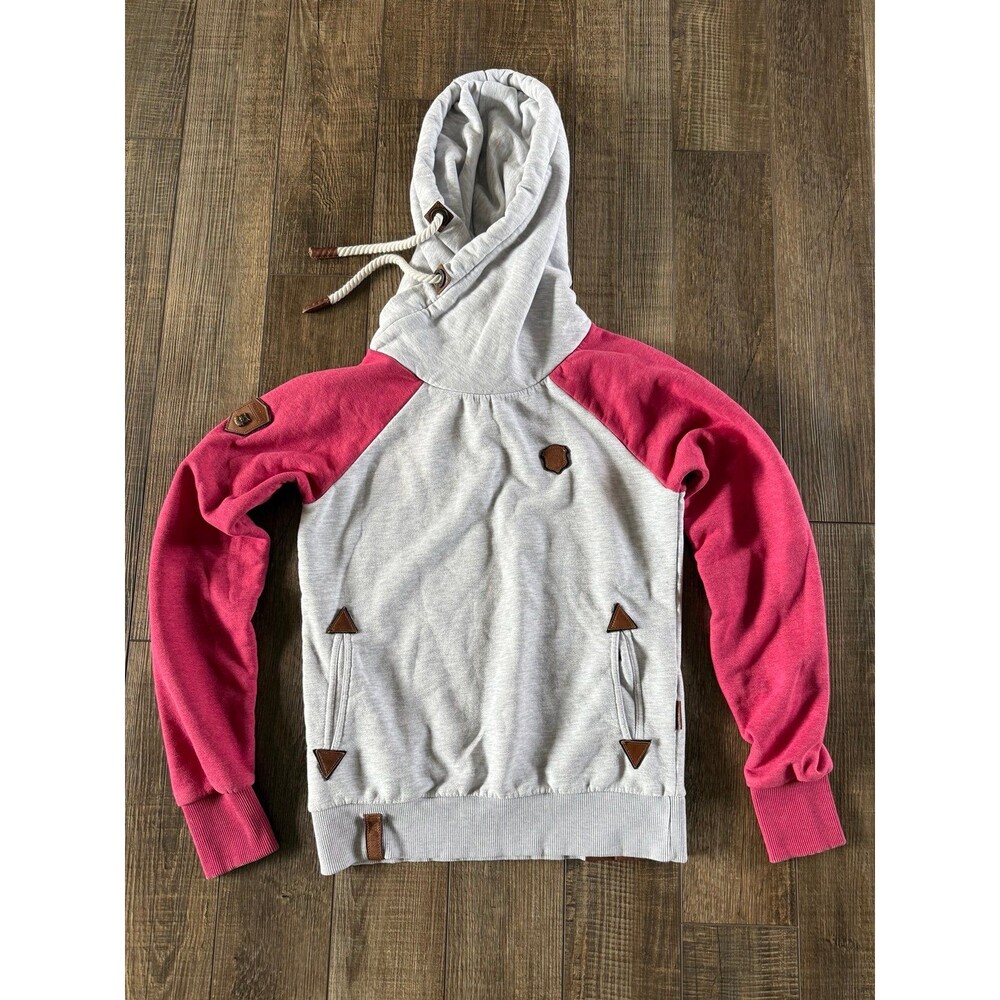 Naketano So Ein Otto ll Hoodie Sz. M Oatmeal Bordeaux